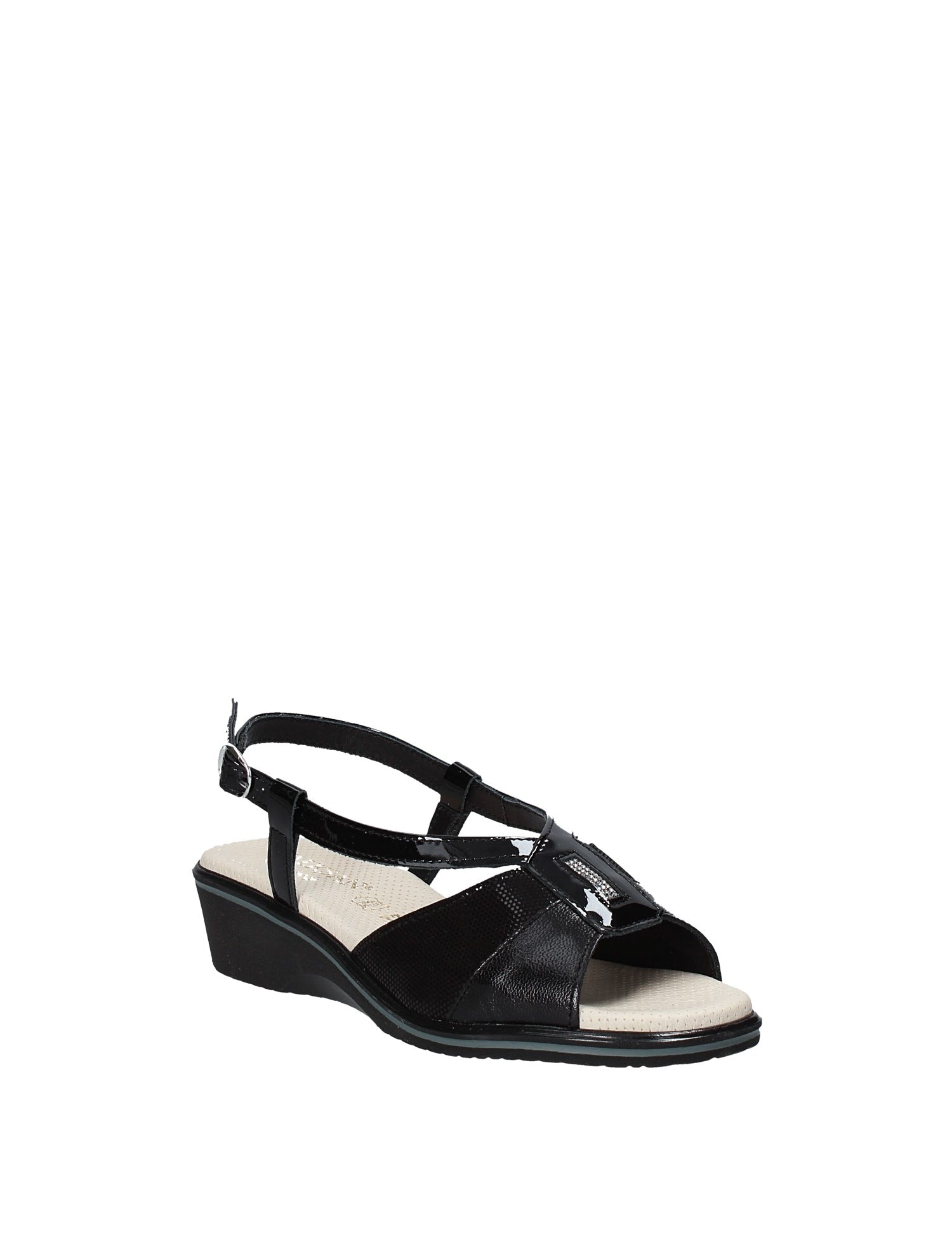 Sandali zeppa Nero Susimoda