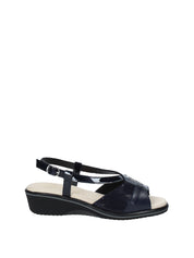 Sandali zeppa Blu Susimoda