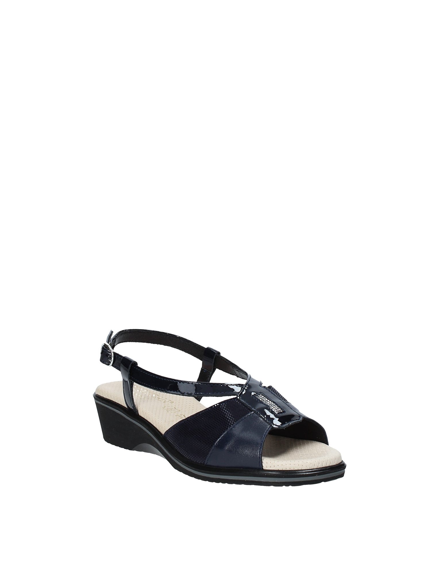 Sandali zeppa Blu Susimoda