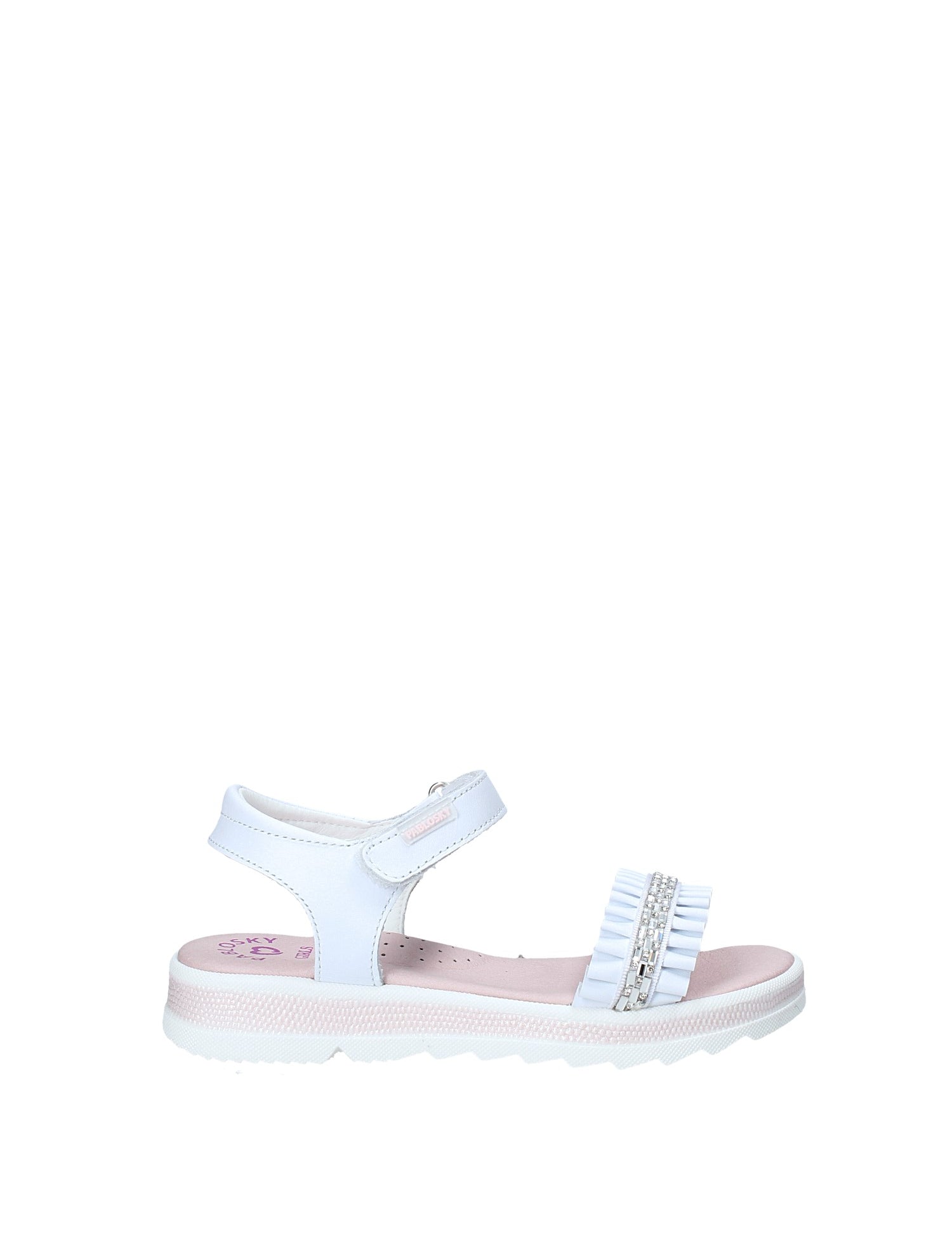 Sandali con strappi Bianco Pablosky