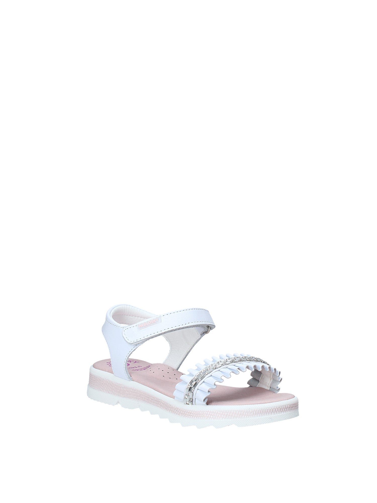 Sandali con strappi Bianco Pablosky