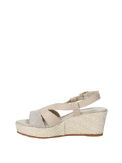 Sandali zeppa Beige Valleverde