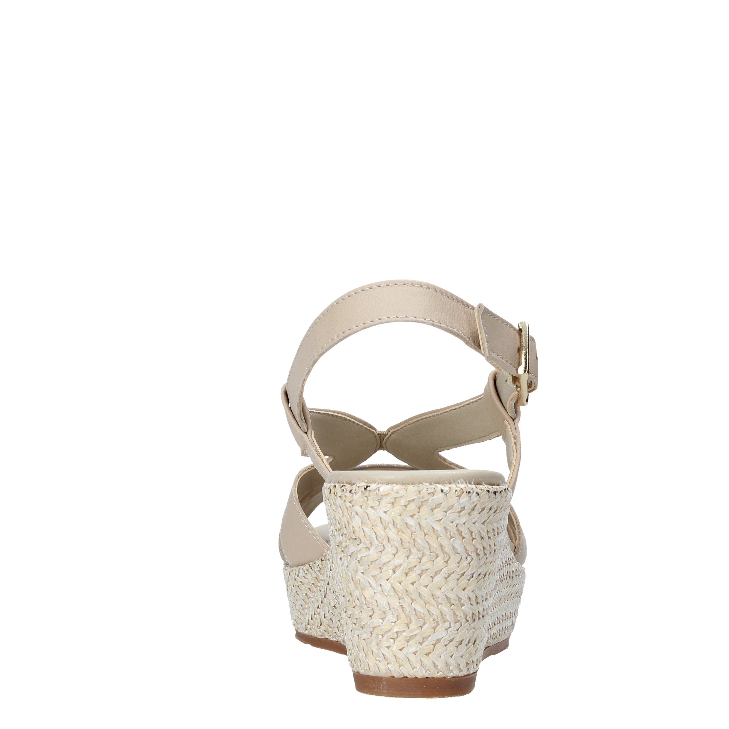 Sandali zeppa Beige Valleverde