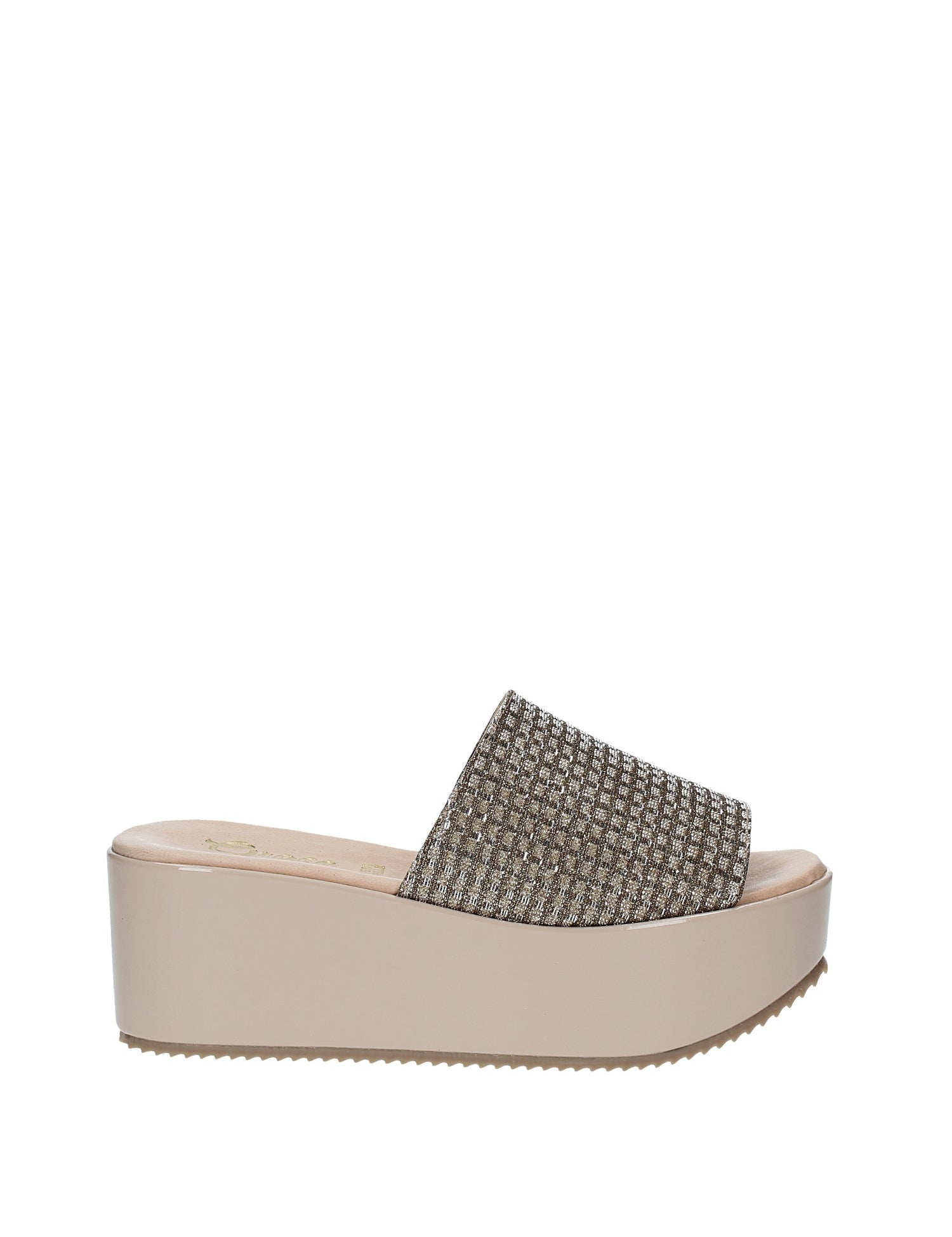 Sandali zeppa Beige Grace Shoes