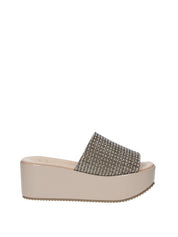 Sandali zeppa Beige Grace Shoes
