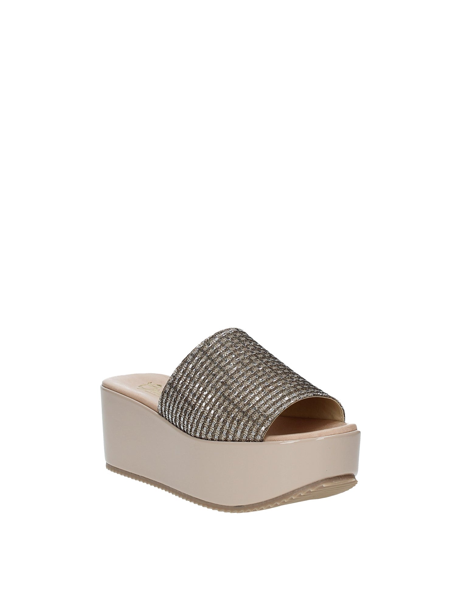 Sandali zeppa Beige Grace Shoes