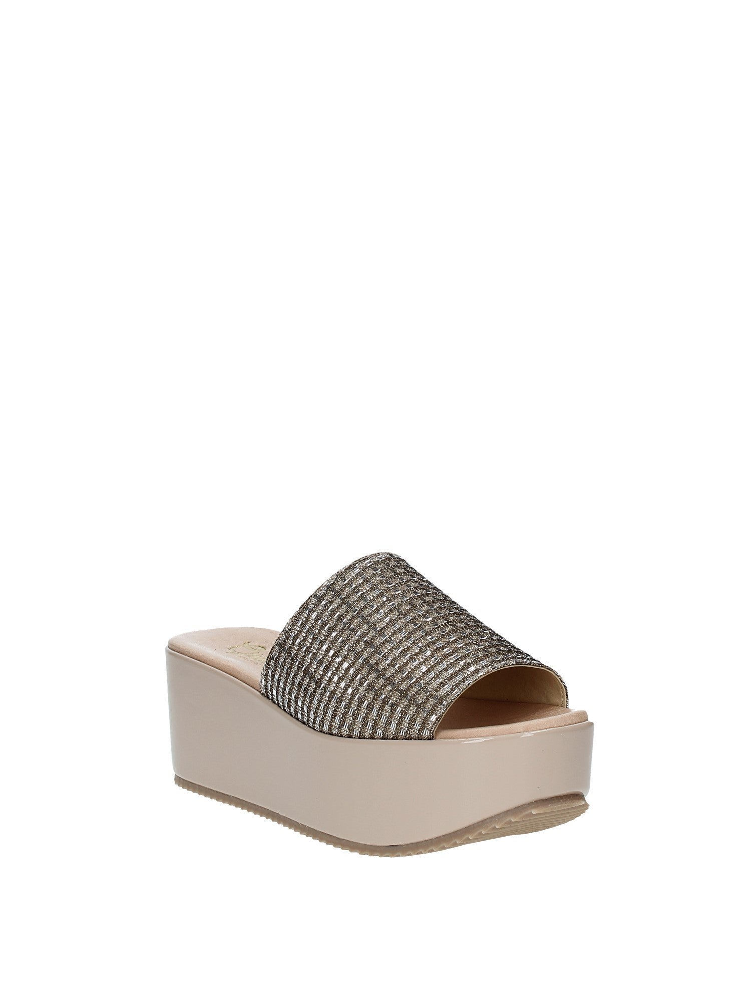 Sandali zeppa Beige Grace Shoes