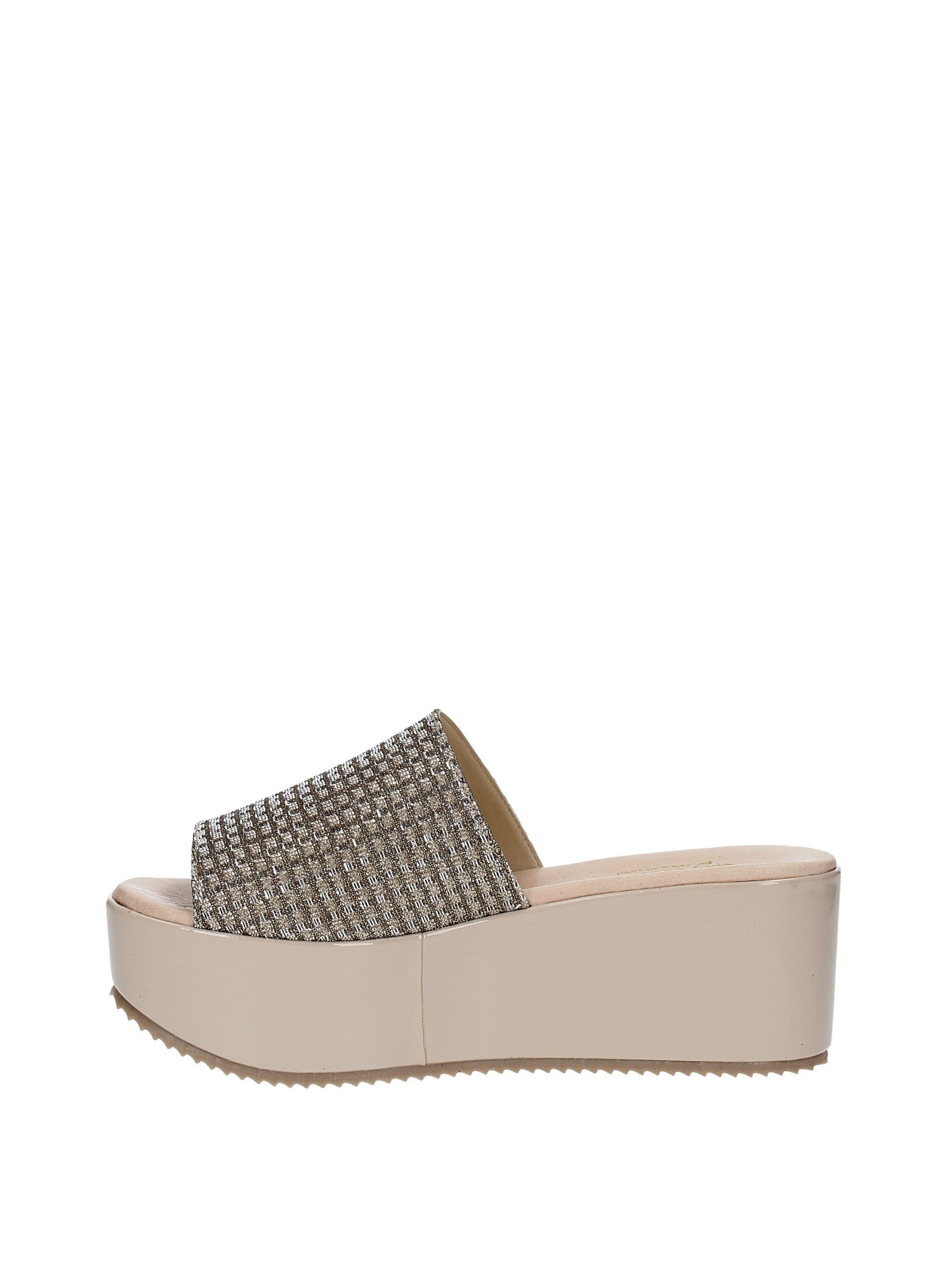 Sandali zeppa Beige Grace Shoes