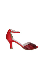 Sandali tacco Rosso Grace Shoes