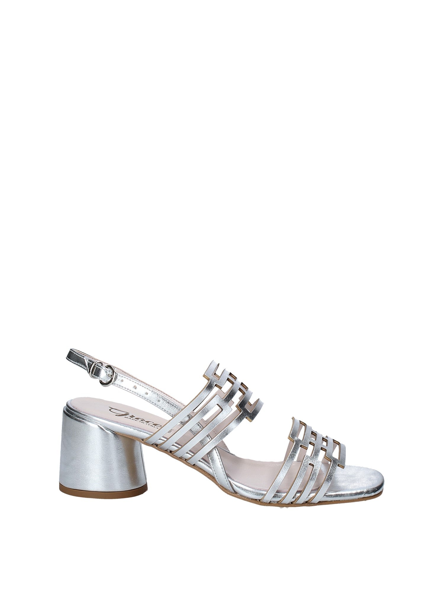 Sandali tacco Argentato Grace Shoes