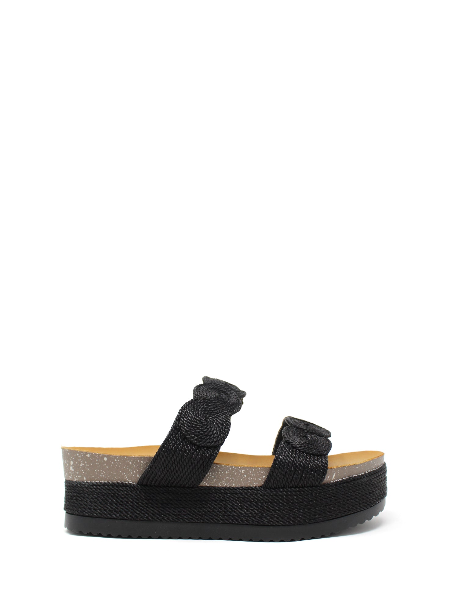 Sandali zeppa Nero Exe'