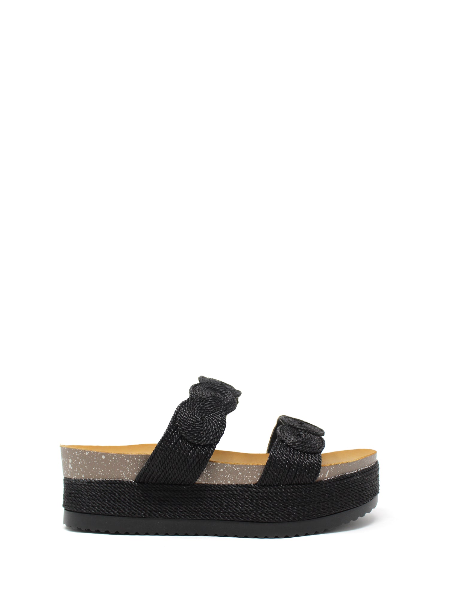 Sandali zeppa Nero Exe'