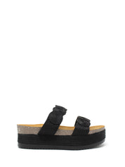 Sandali zeppa Nero Exe'