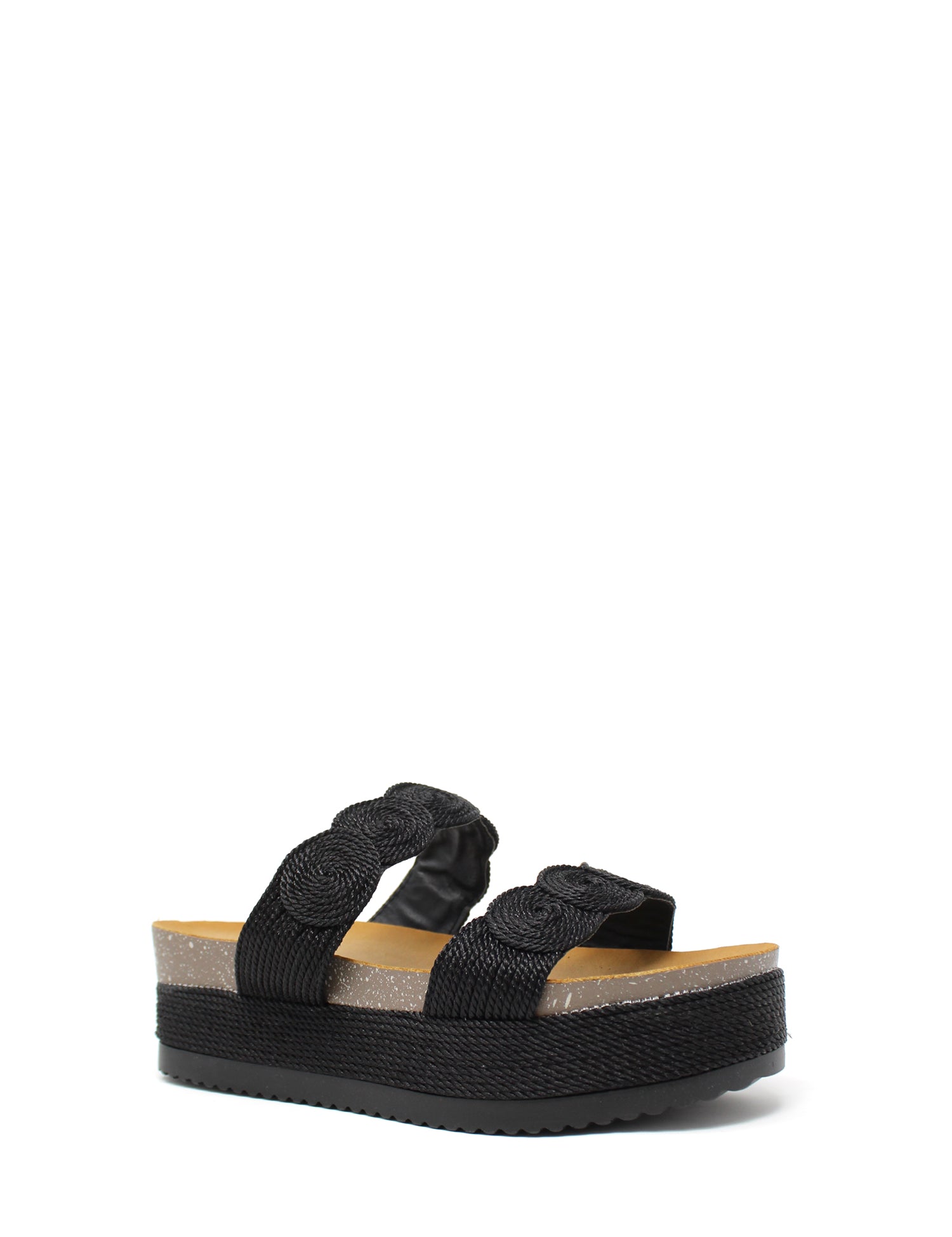 Sandali zeppa Nero Exe'