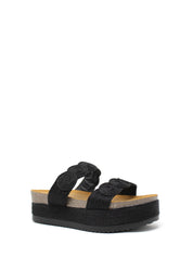 Sandali zeppa Nero Exe'