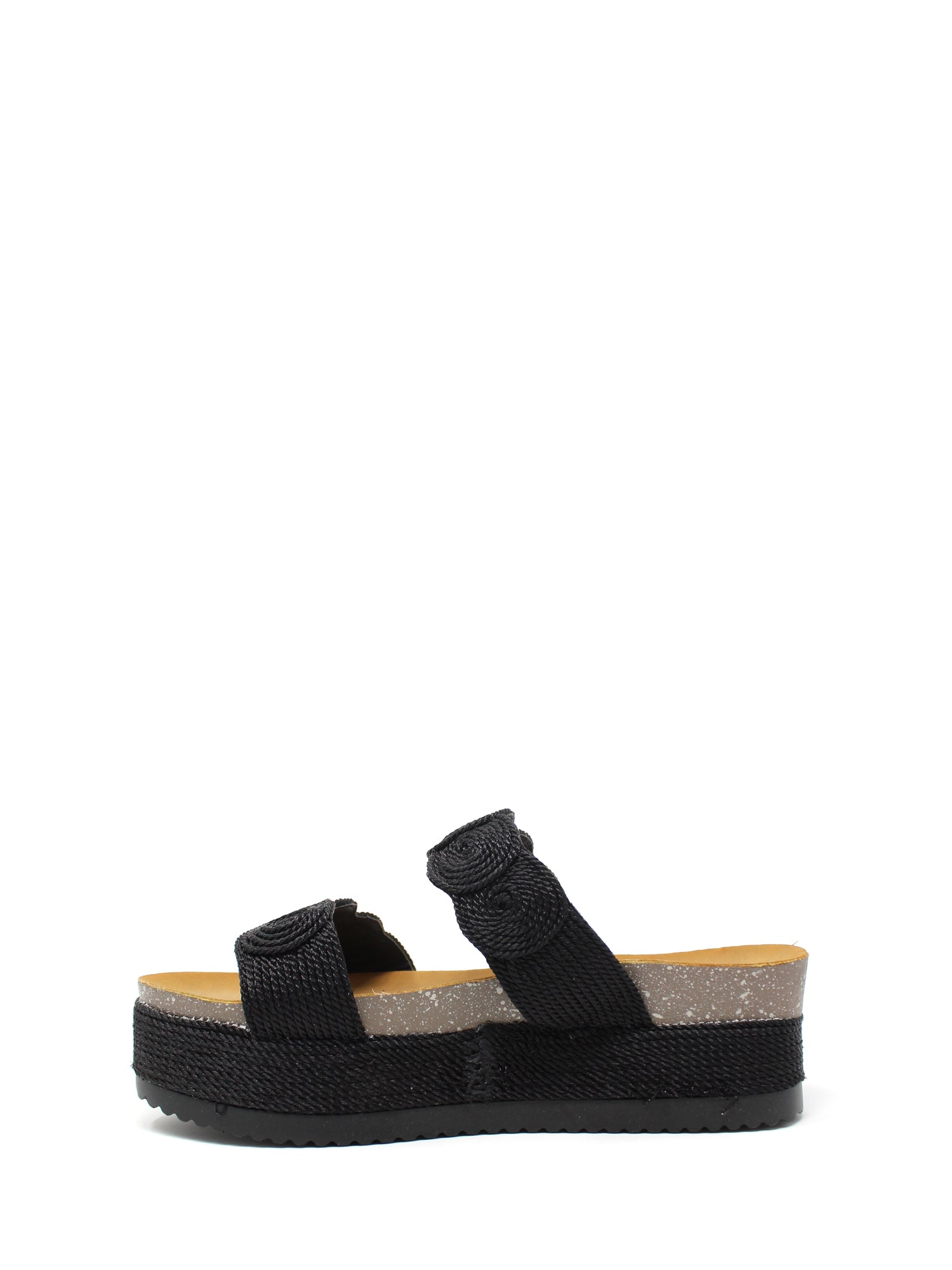 Sandali zeppa Nero Exe'