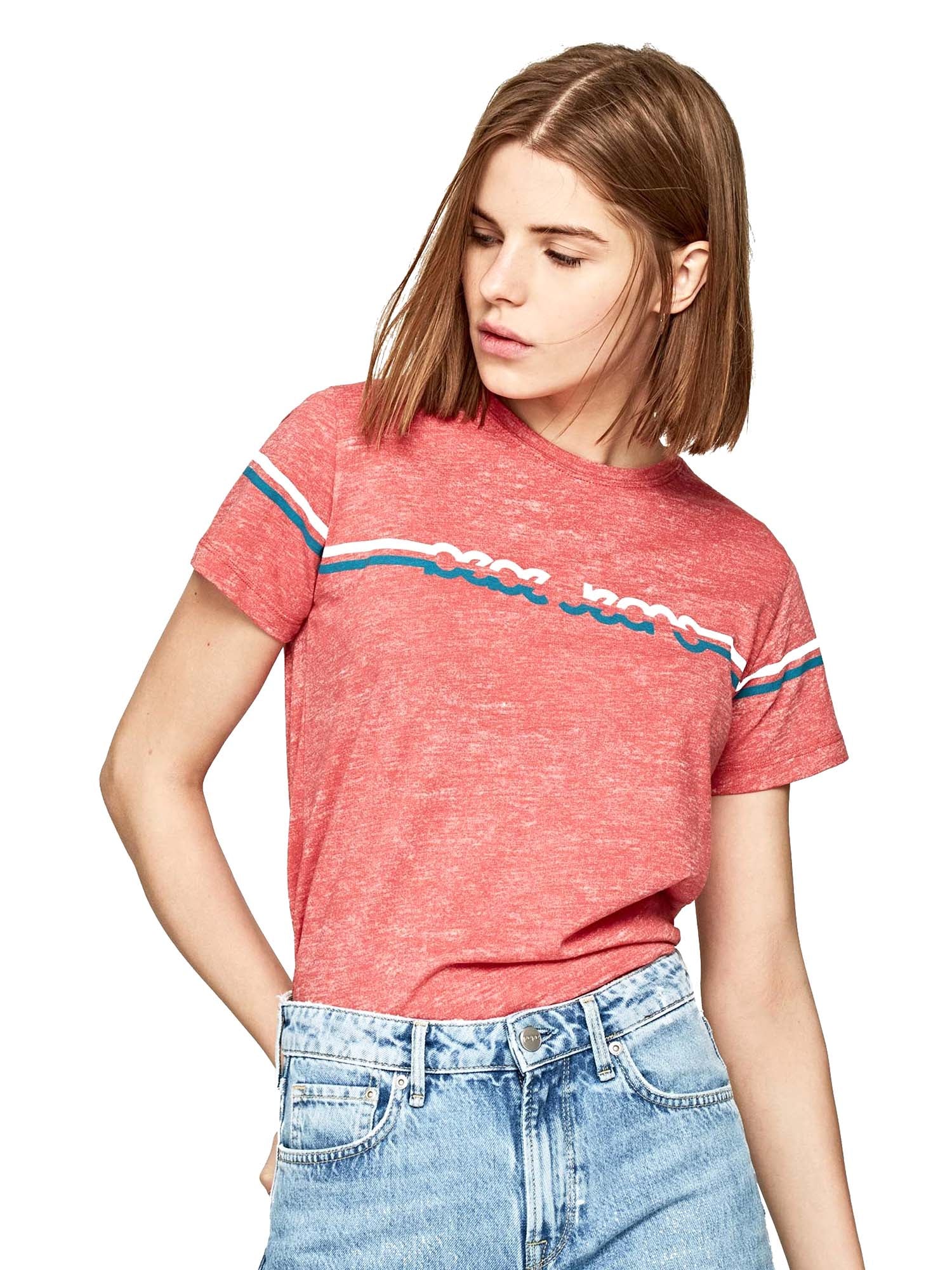 T-shirt Arancio Pepe Jeans