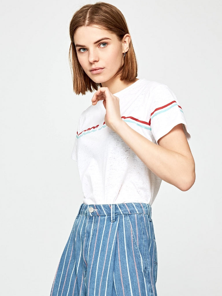 T-shirt Bianco Pepe Jeans