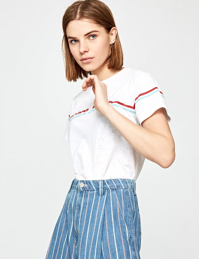 T-shirt Bianco Pepe Jeans