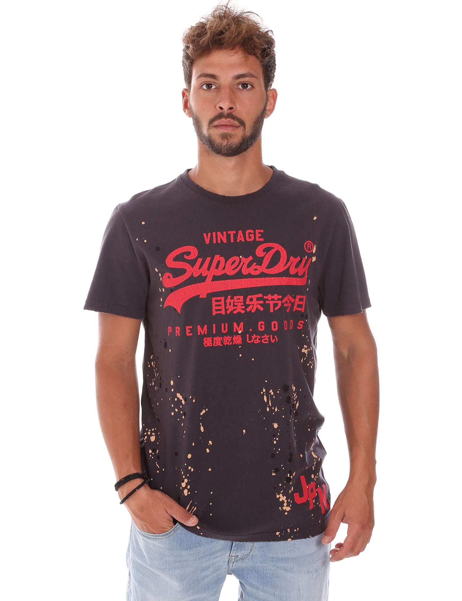 T-shirt Grigio Superdry