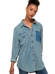 Camicie Blu Chiaro Superdry