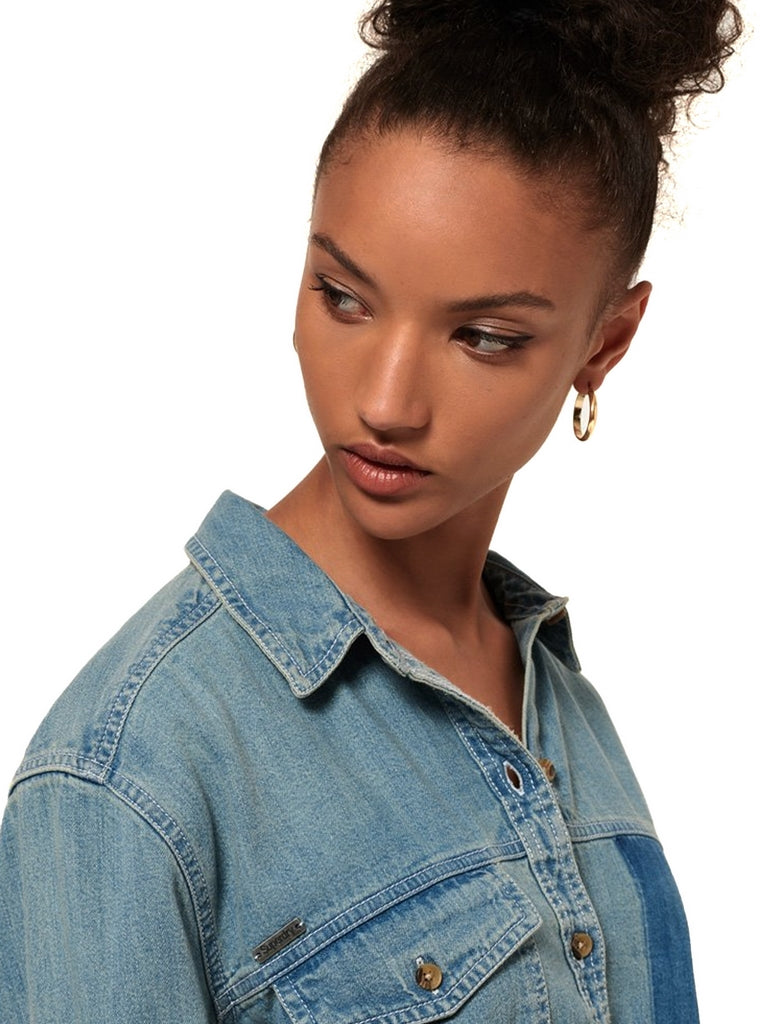 Camicie Blu Chiaro Superdry