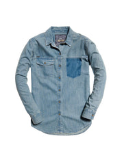 Camicie Blu Chiaro Superdry