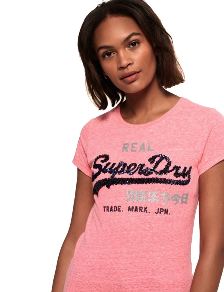 T-shirt Rosa Superdry
