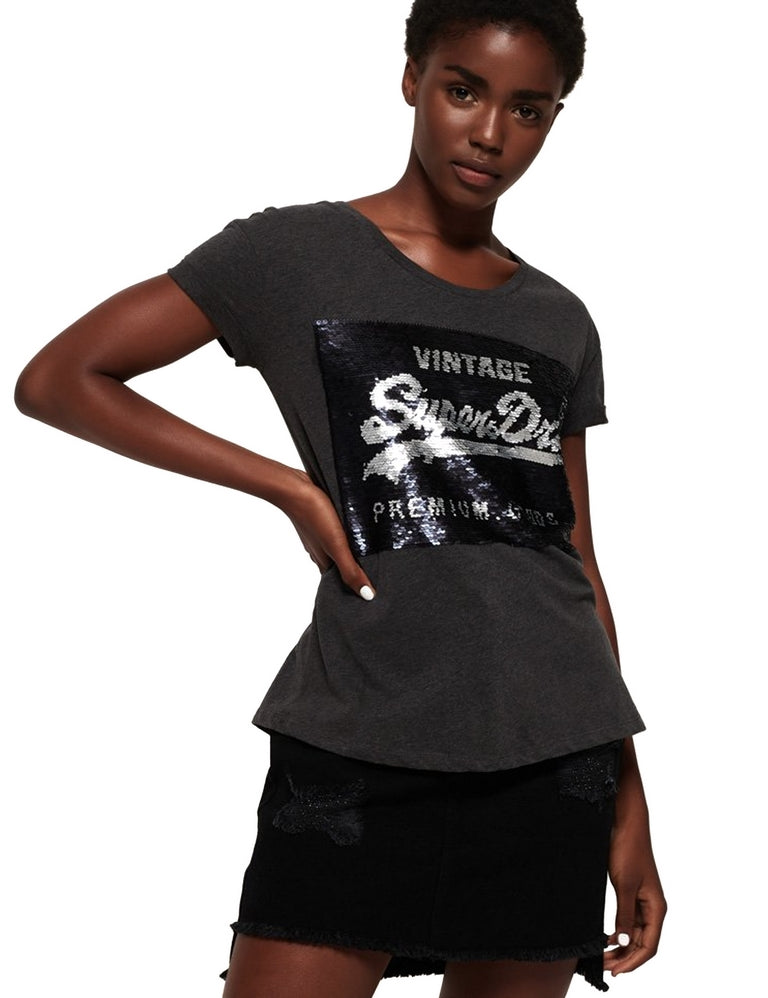 T-shirt Grigio Superdry