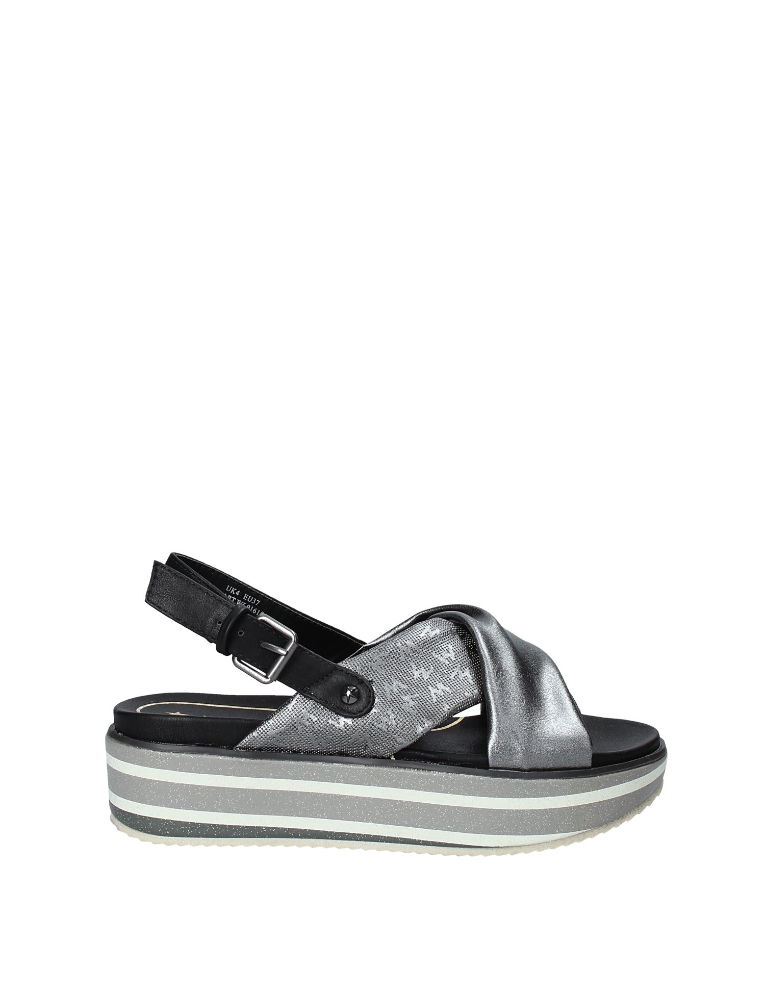 Sandali zeppa Grigio Wrangler