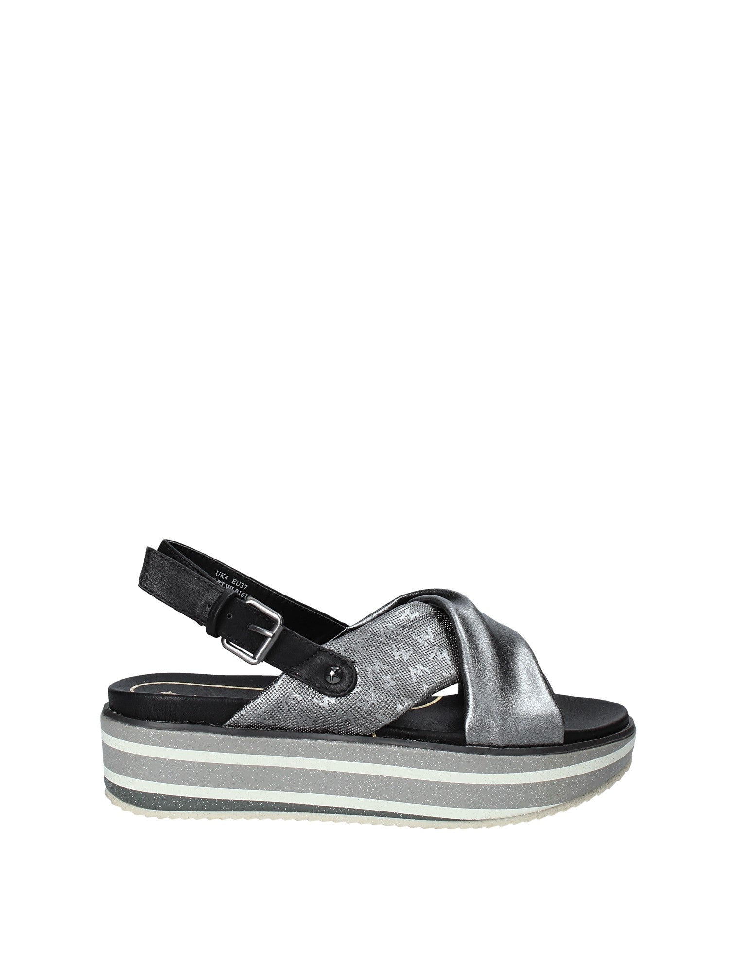 Sandali zeppa Grigio Wrangler