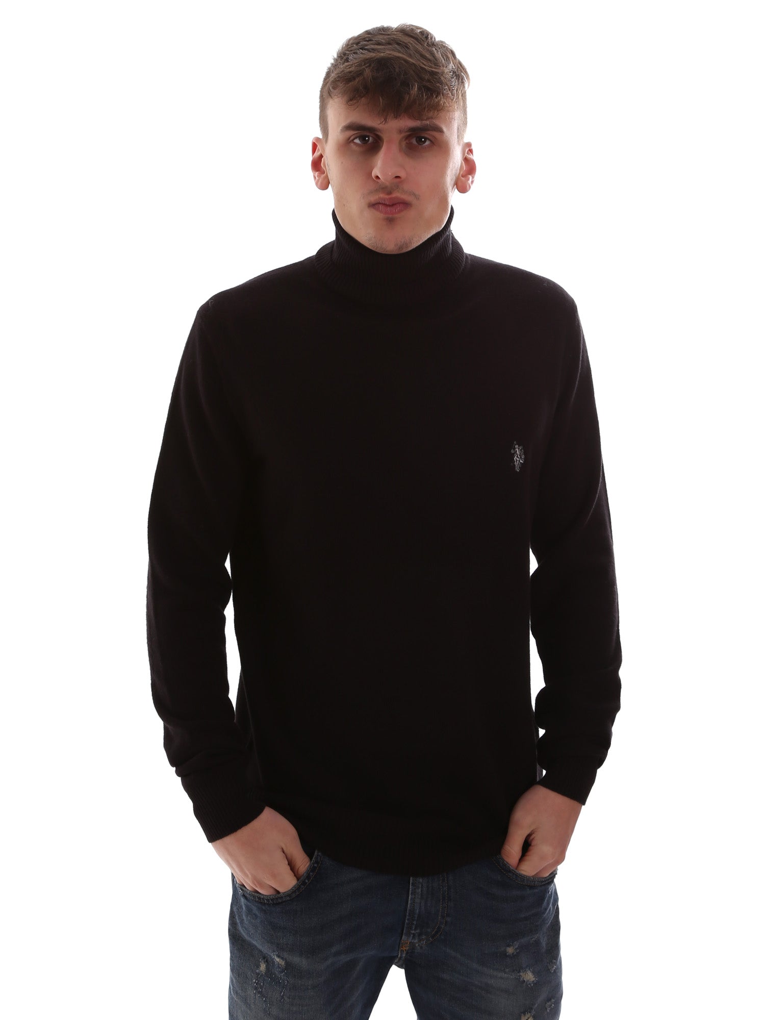 Maglie a collo alto Nero U.s. Polo Assn.