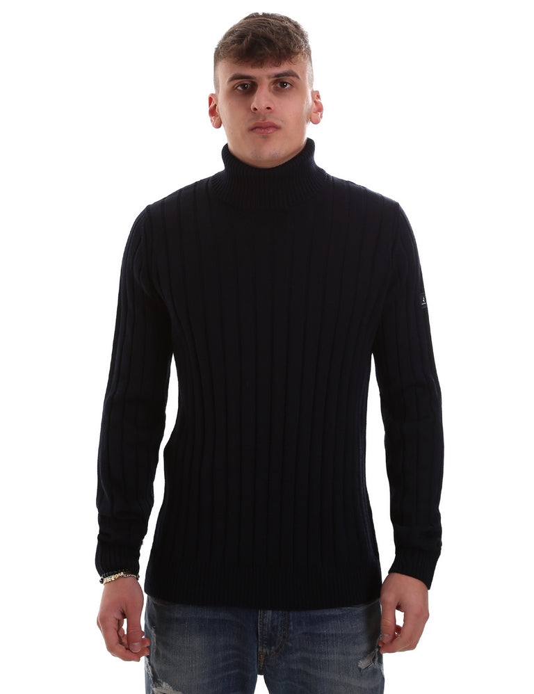 Maglie a collo alto Blu Navigare