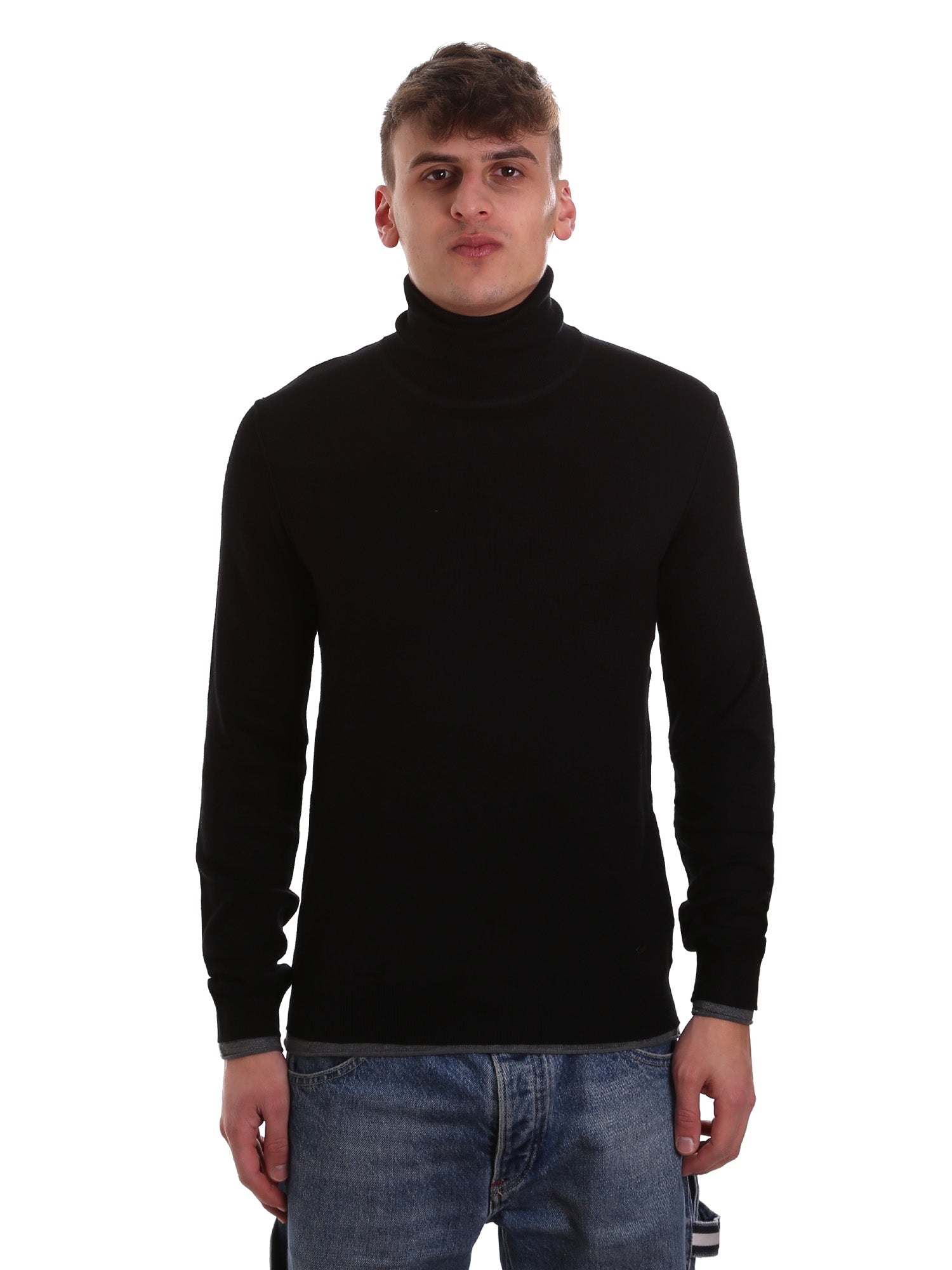 Maglie a collo alto Nero Gaudi Jeans