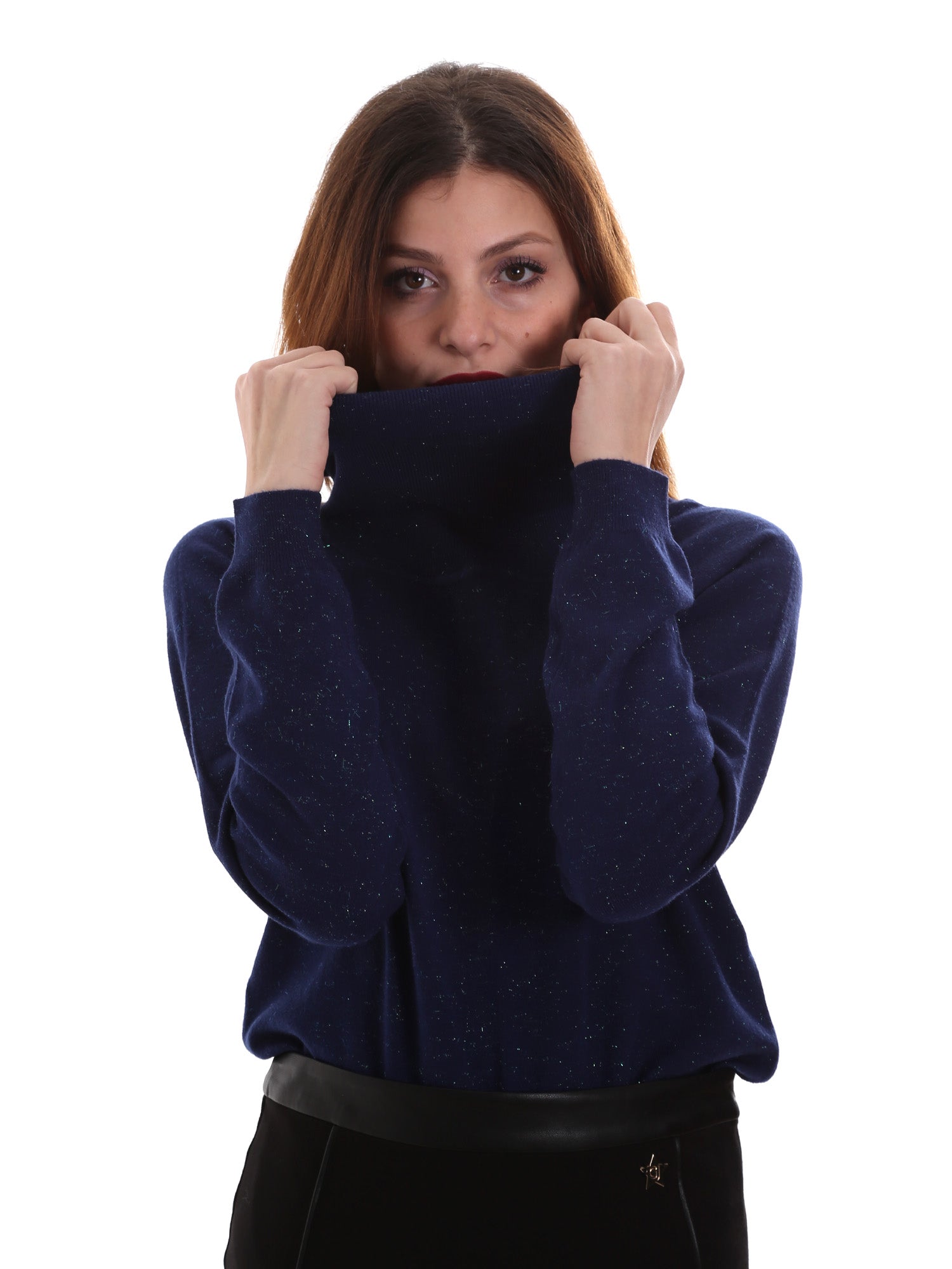 Maglie a collo alto Blu Gaudi Jeans