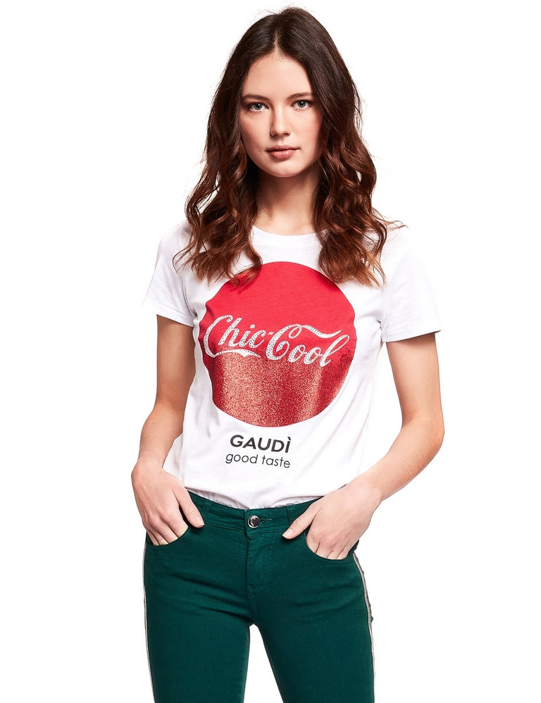 T-shirt Bianco Gaudi Jeans