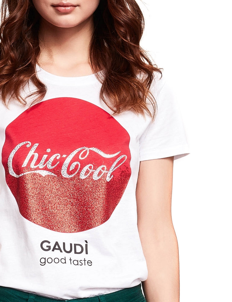T-shirt Bianco Gaudi Jeans