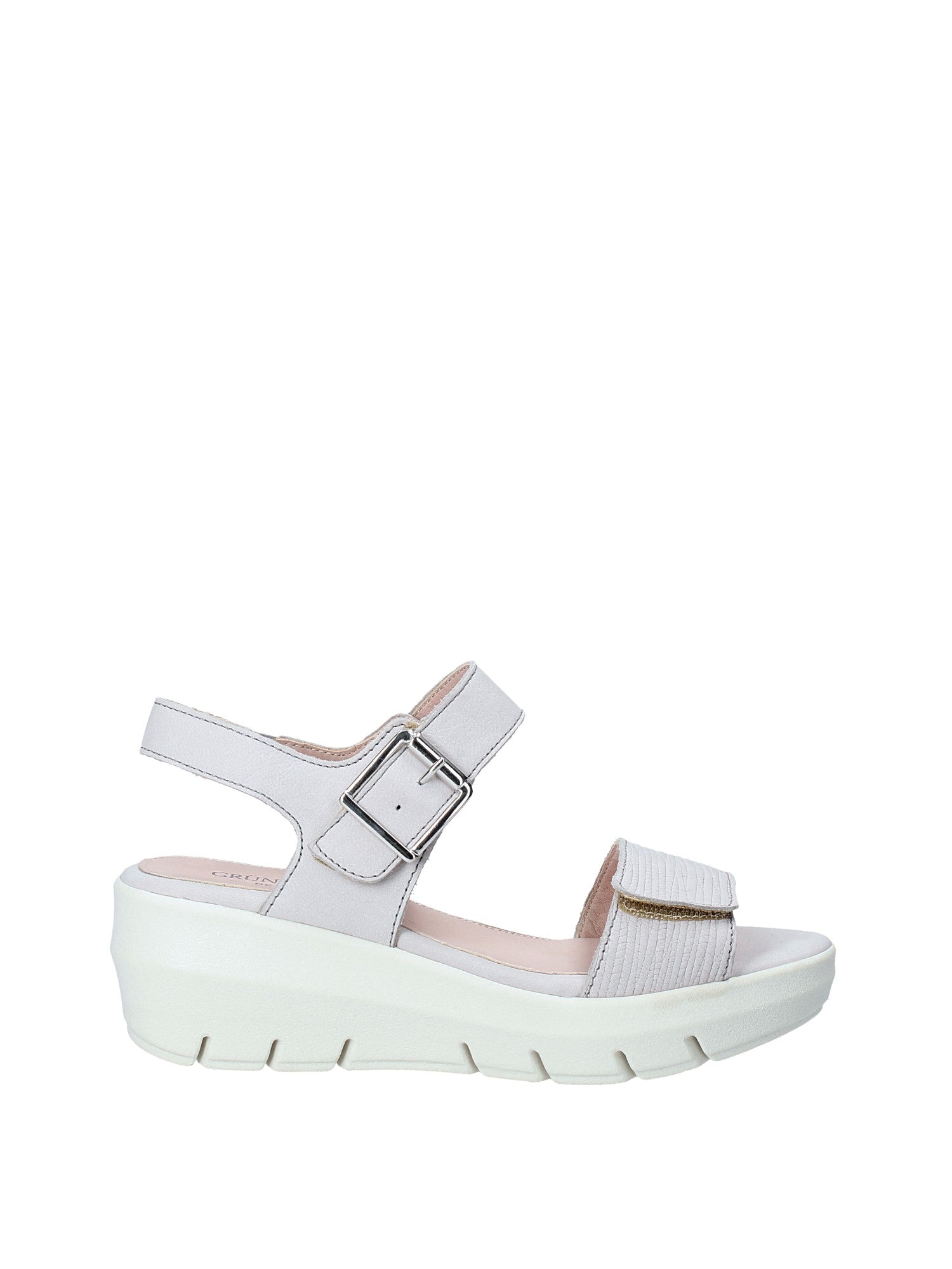 Sandali zeppa Bianco Grunland