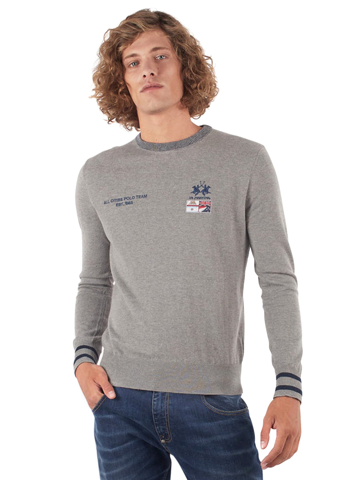 Maglioncini Grigio La Martina