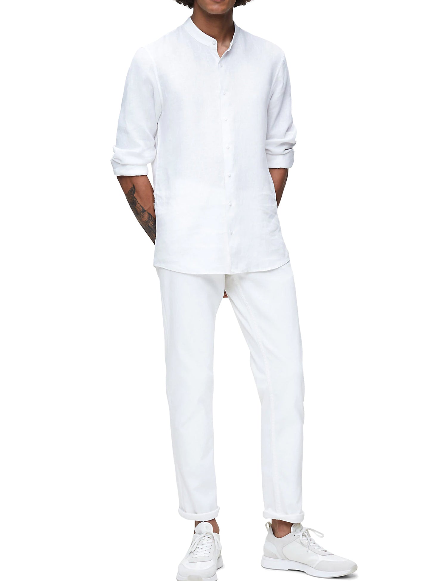 Camicie Bianco Calvin Klein