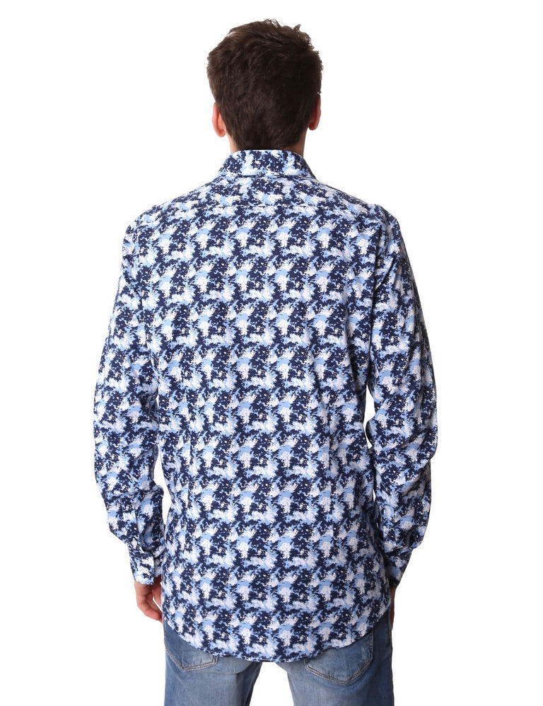 Camicie Blu Calvin Klein