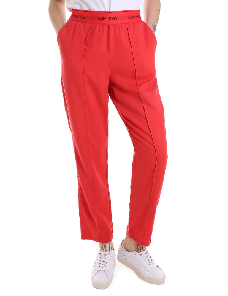 Pantaloni Rosso Calvin Klein