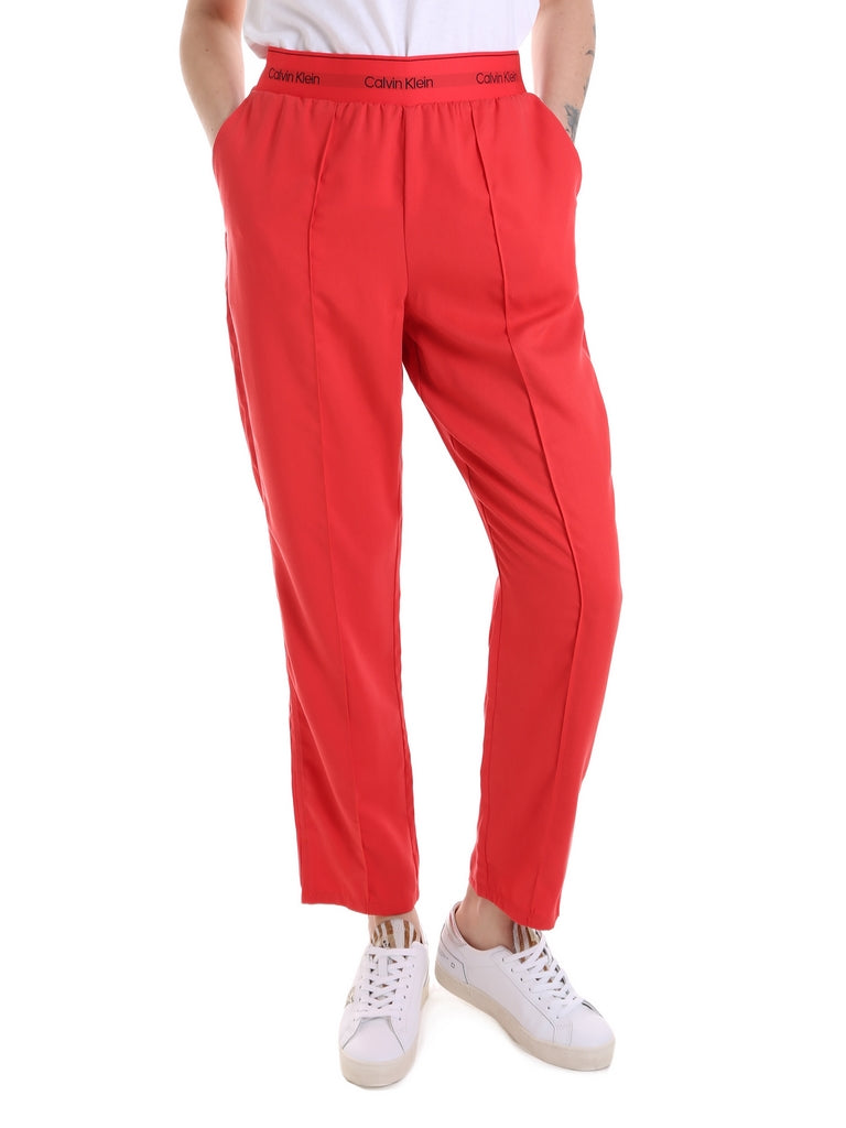 Pantaloni Rosso Calvin Klein