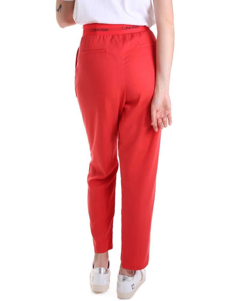 Pantaloni Rosso Calvin Klein