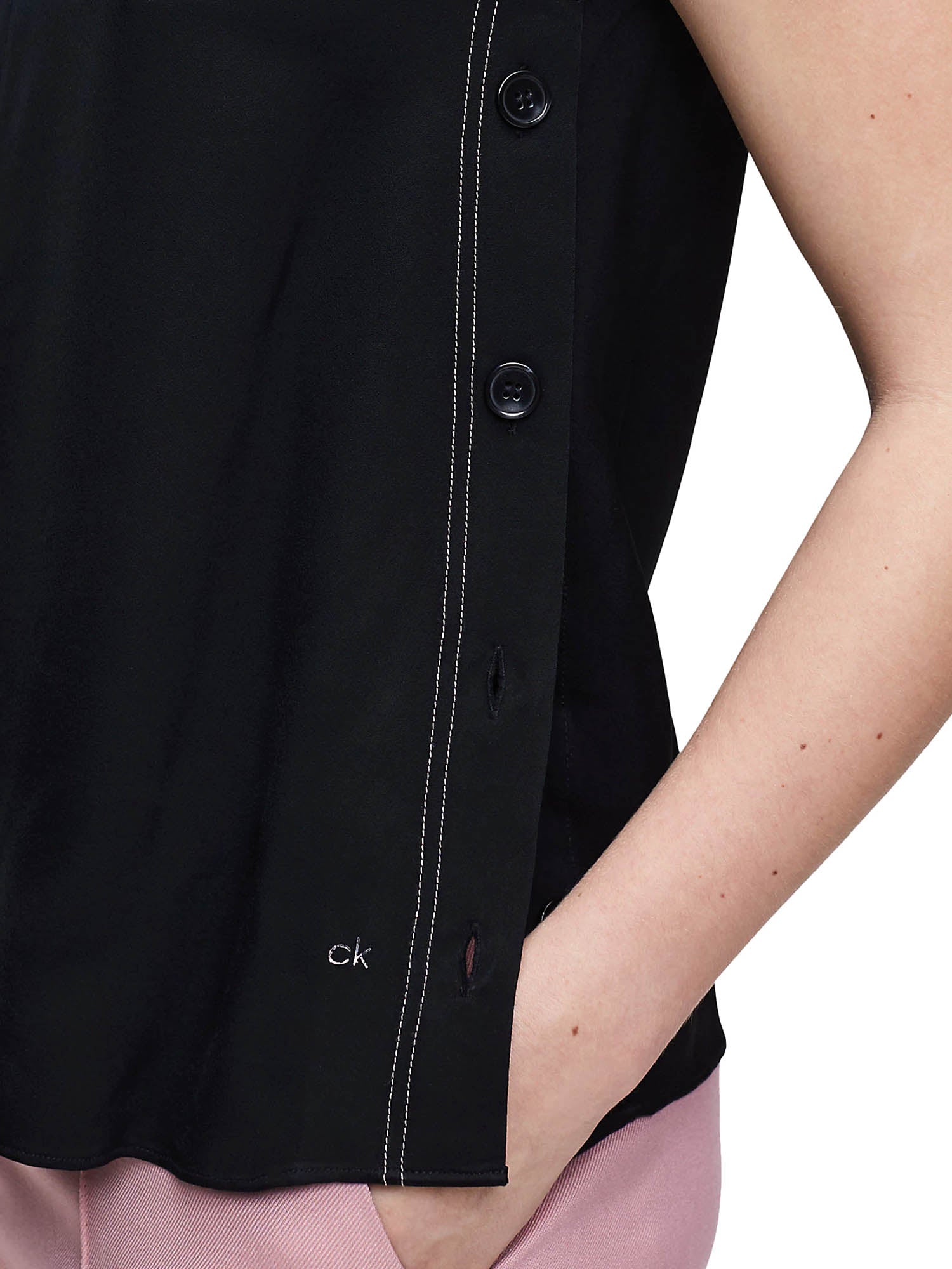 Top e canotte Nero Calvin Klein