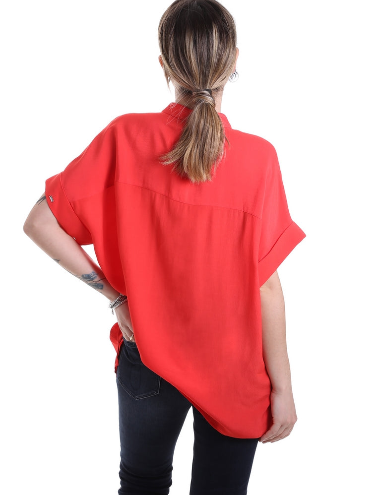 Camicie Rosso Calvin Klein