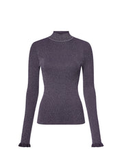 Maglie a collo alto Viola Tommy Hilfiger