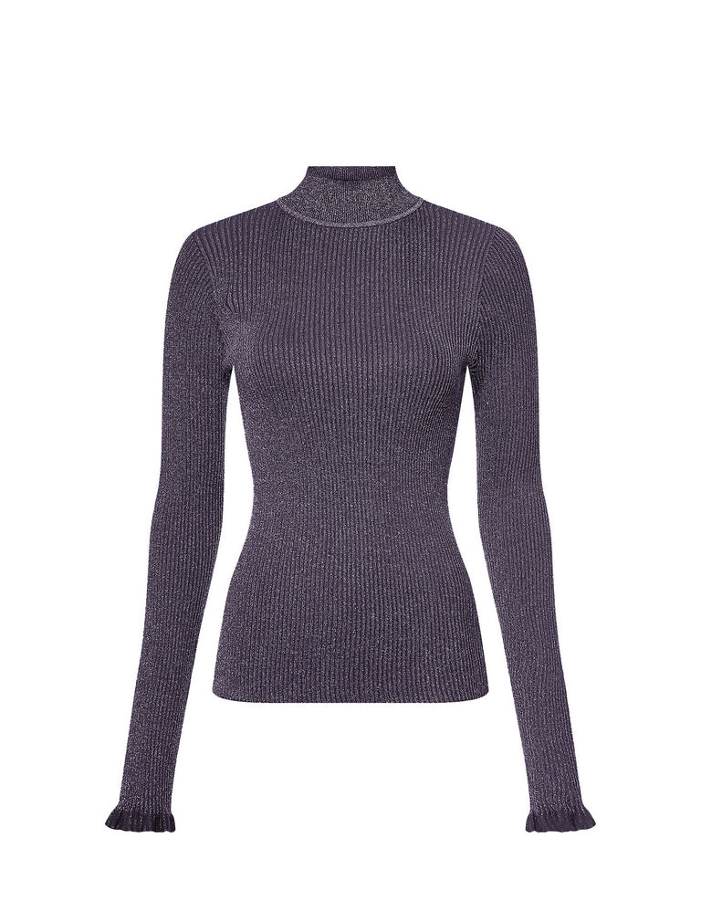 Maglie a collo alto Viola Tommy Hilfiger