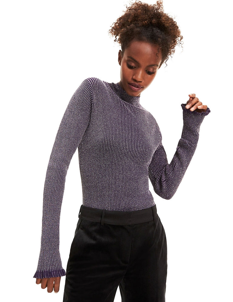 Maglie a collo alto Viola Tommy Hilfiger