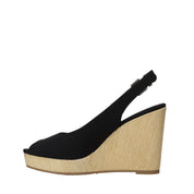 Sandali zeppa Nero Tommy Hilfiger